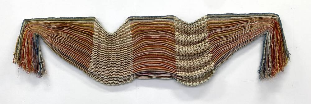With Time 2021, Textil 80 cm x 200 cm.