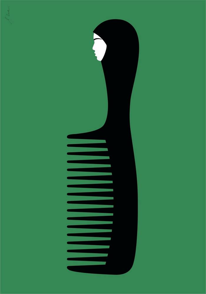 Women Life Freedom, 2023, Digitaldruck 100 cm x 70 cm. Women Life Freedom, 2023, Digitaldruck 100 cm x 70 cm.