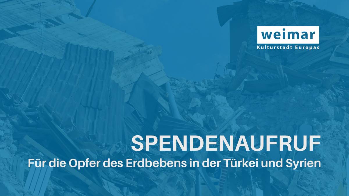 Spendenaufruf für die Opfer des Erdbebens in der Türkei und Syrien