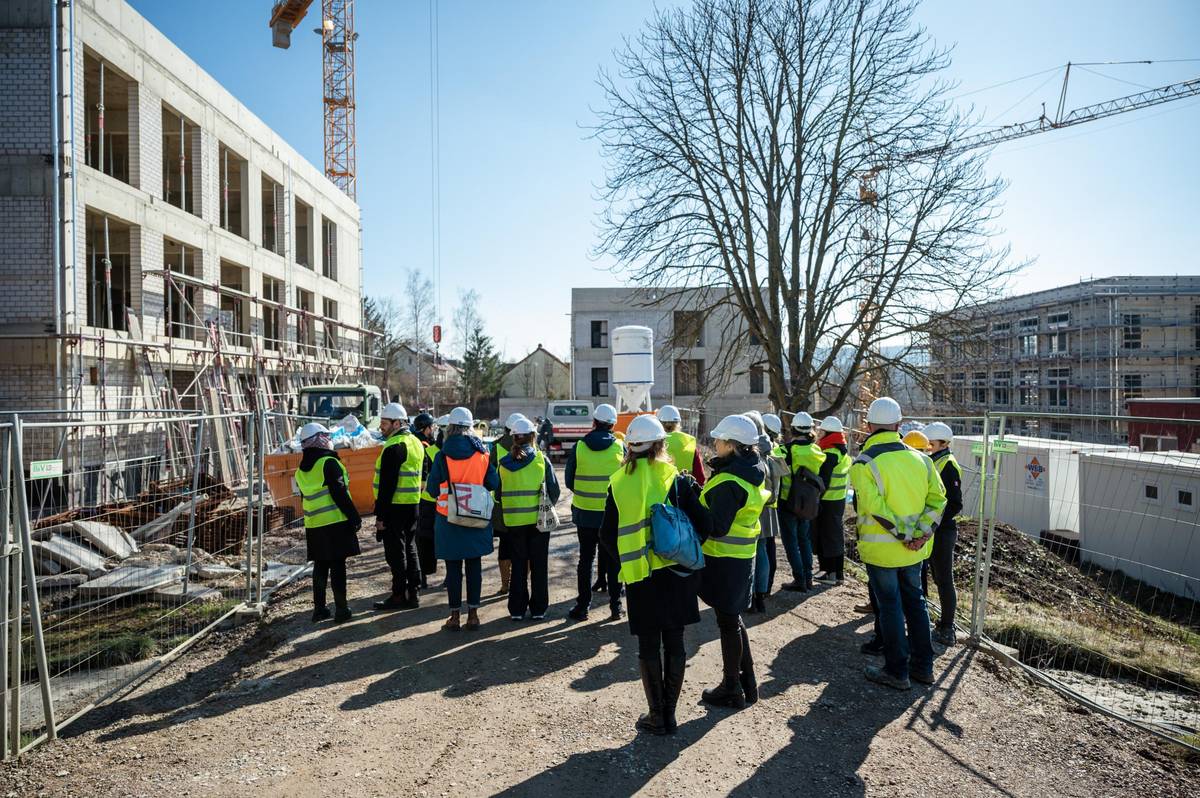 Baustelle Schulneubau "An der Hart"