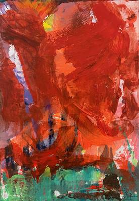 O.T., 13 x 18cm, Acryl auf Karton, 2025