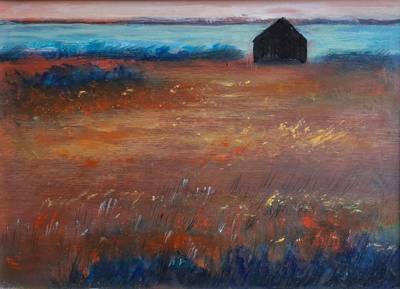 Mittsommer, 20,5 x 29 cm, Öl auf Holz, 2026