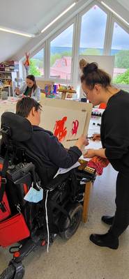 Seit 25 Jahren wird in der WfbM (Werkstatt für Menschen mit Behinderung) Kunst gemacht.