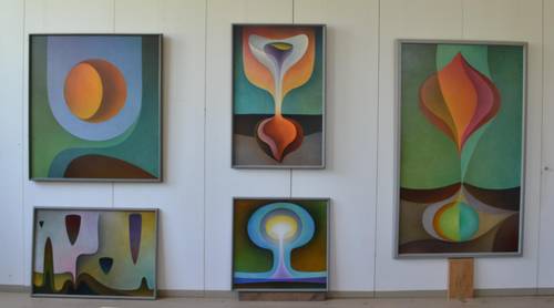 Atelierwand, Bilder 1973 - 1993 (8066)