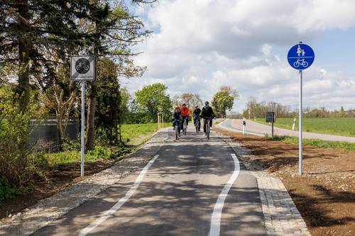 Radweg zwischen Weimar-Nord und Gaberndorf, Archivbild.