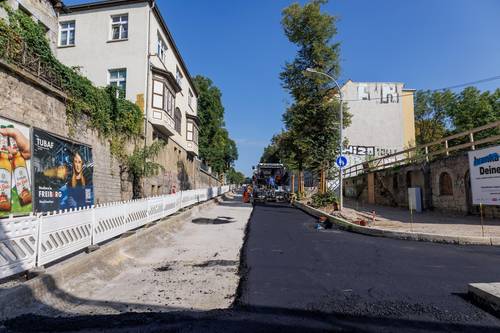 Arbeiten auf der Ettersburger Straße (20.08.2024)