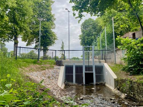 Bauarbeiten am Asbachkanal im Bereich des WIMARIA Stadions erfolgreich abgeschlossen