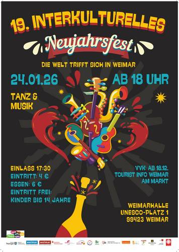 Interkulturelles Neujahrsfest des Ausländerbeirates in der Weimarhalle