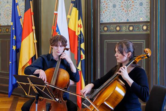 Georg Bauer und Alice Henselleck sorgten für den musikalischen Rahmen.