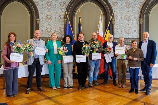 Neben den Hauptpreisen gab es auch Anerkennungen für eingereichte Projekte.