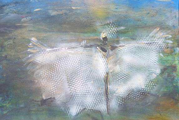 „Tänzerin“, 2025, Mischtechnik