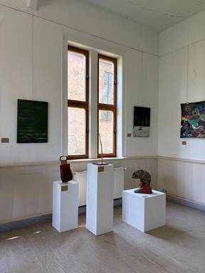 Ausstellungsansicht, Hofatelier Niedergrunstedt
