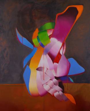 Infinite Action, 240 x 195 cm, Öl auf Leinwand, 2022