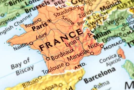 Landkarte von Frankreich