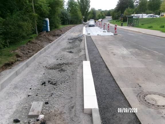 Während der Bauarbeiten im September. ©Stadt Weimar Während der Bauarbeiten im September.