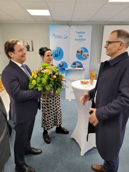 Oberbürgermeister Peter Kleine gratulierte zum Jubiläum