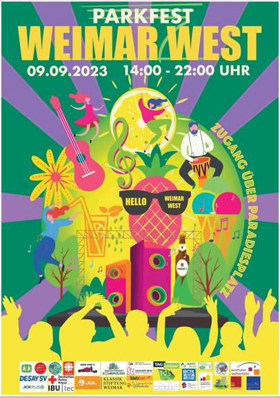 Plakat: Ortsteilfest in Weimar-West