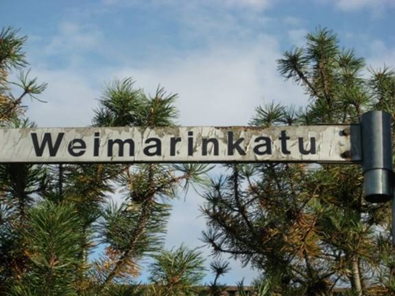 Die "Weimarer Straße" in Hämeenlinna
