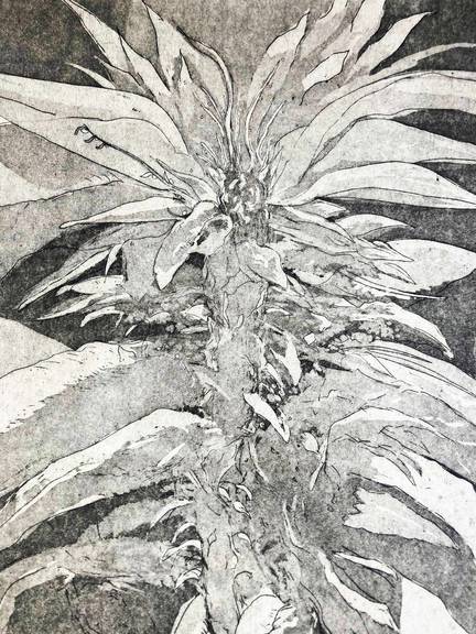 „Fleur“, Radierung 2025