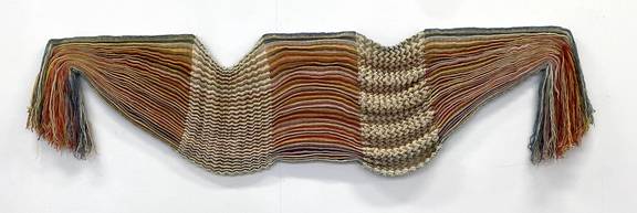With Time 2021, Textil 80 cm x 200 cm.