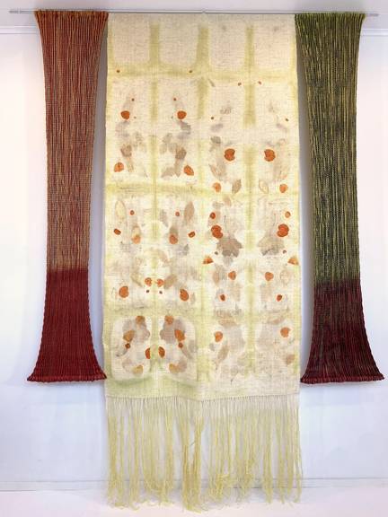 Approach Slowly 2024, Textil 260 cm x 195 cm.
