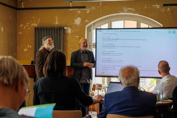 Festivalleiter Alan Bern und Kurator Andreas Schmitges