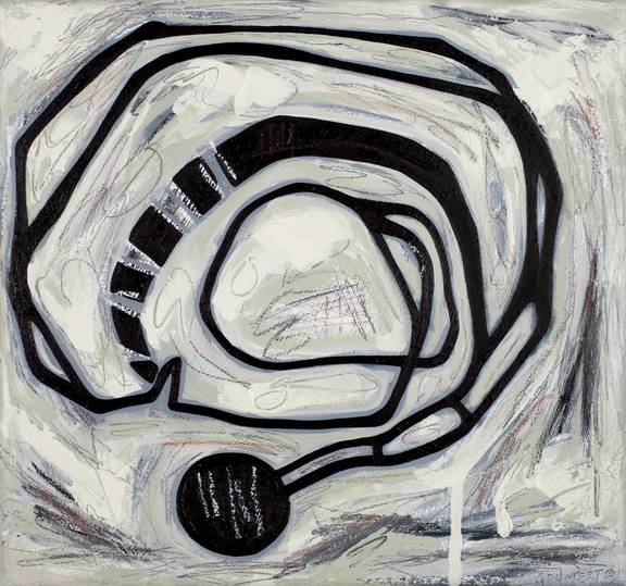 Untitled 4, 2022, 30 cm x 28 cm, Graphite, charcoal and oil on canvas