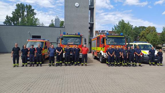 Heute gegen 14:30 Uhr wurde eine weitere Einheit zur Brandbekämpfung alarmiert