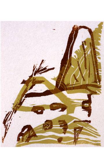 „Düne“, Holzschnitt