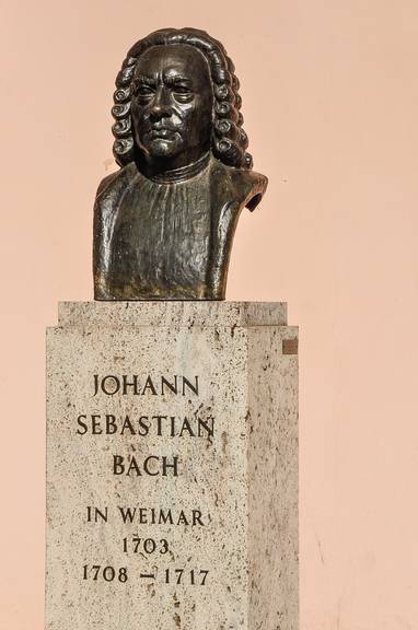 Büste von Johann Sebastian Bach in Weimar
