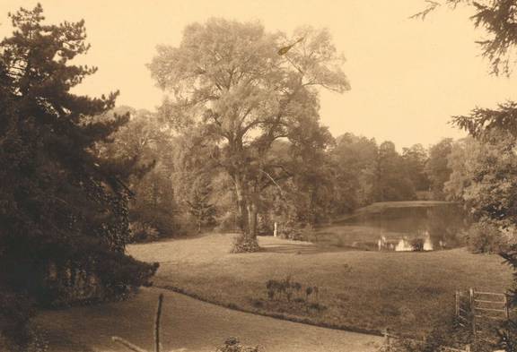 Der heutige Weimarhallenpark um 1910 (Sammlung Stadtmuseum)