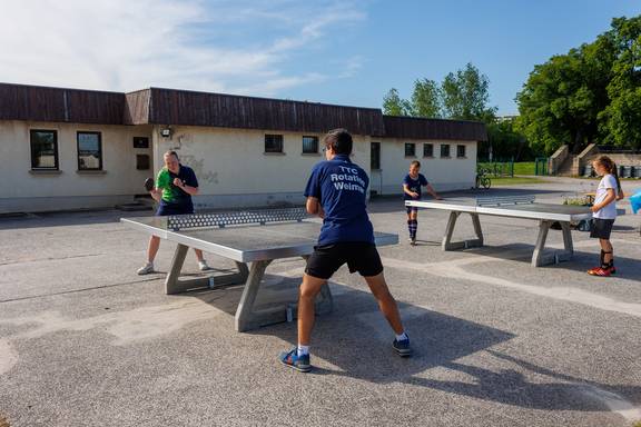 Tischtennis im Wimaria-Stadion
