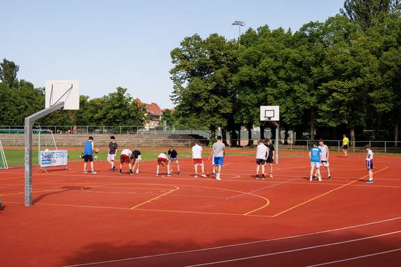Basketballlplatz im Wimaria-Stadion