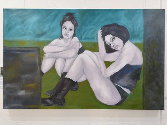 Zwillinge, Maße 160 x 100 cm, Acryl auf Leinwand, 2025