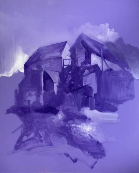 Weimar-Land, 230 x 185 cm, Öl auf Leinwand, 2026