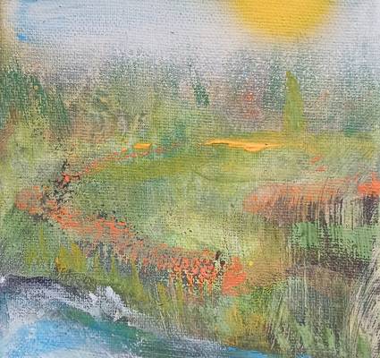 „Kleiner Sommer“, 2025, Mischtechnik