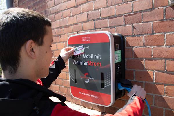 Ladestation der Stadtwerke Weimar