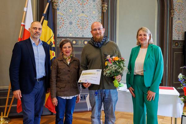 1. Platz beim Weimarer Umweltpreis 2026 für die Härterei Reese ©Stadt Weimar 1. Platz beim Weimarer Umweltpreis 2026 für die Härterei Reese