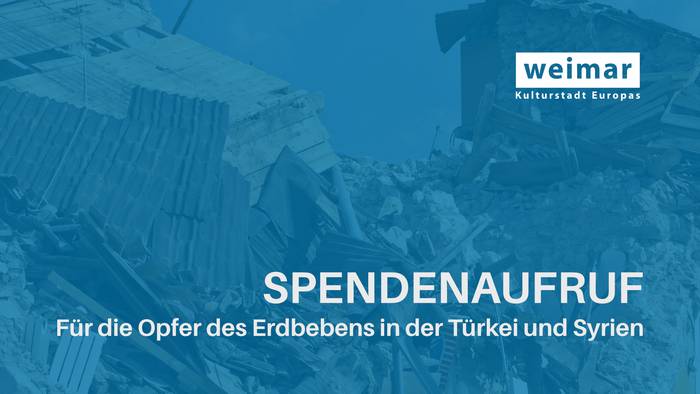 Spendenaufruf für die Opfer des Erdbebens in der Türkei und Syrien