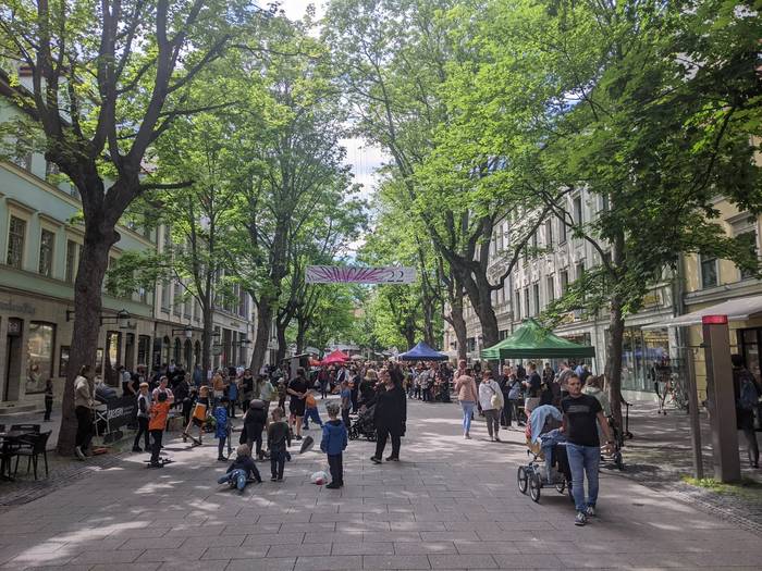 Kindertag in der Schillerstraße, Archivbild.