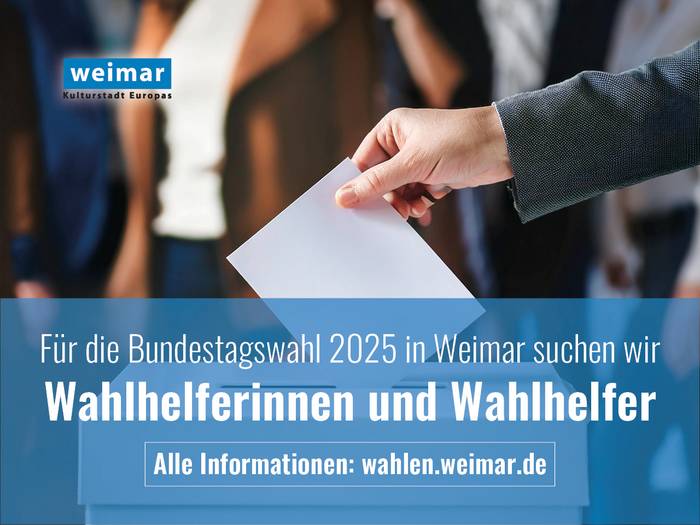 Die Stadt Weimar sucht 800 Wahlhelferinnen und Wahlhelfer