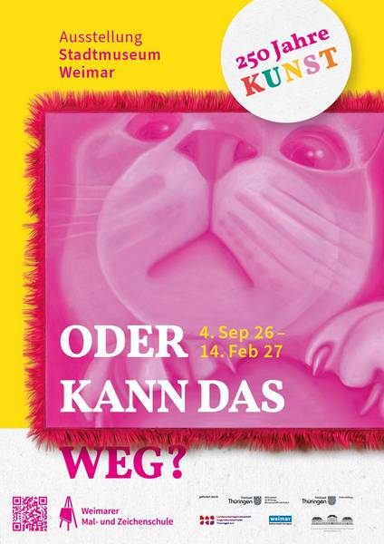 Veranstaltungsplakat: Kunstausstellung "Oder kann das weg?"