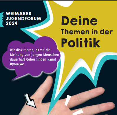 Flyer zu "eure Themen in der Politik"