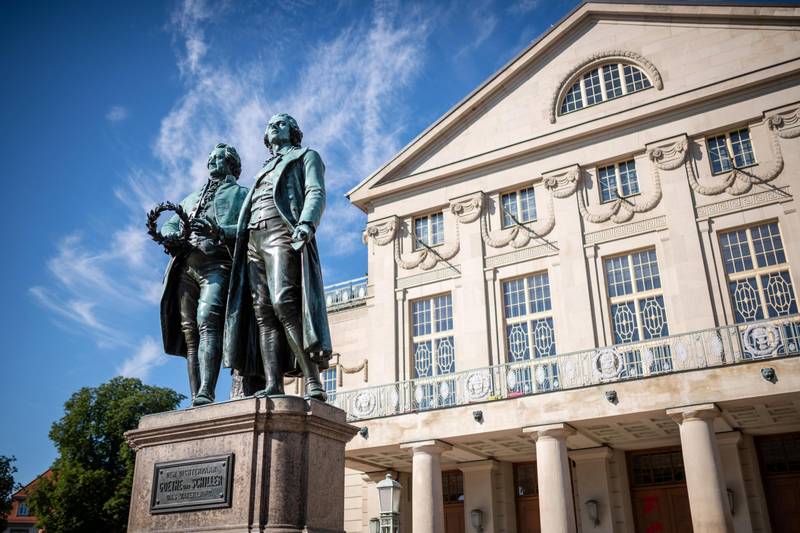 Goethe und Schiller Denkmal Foto Thomas Müller weimar GmbH