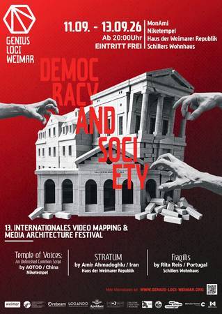 Democracy and Society geniuslocifestivalplakat done