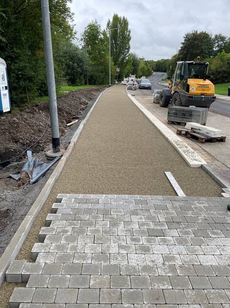 Während der Bauarbeiten im September. ©Stadt Weimar Während der Bauarbeiten im September.