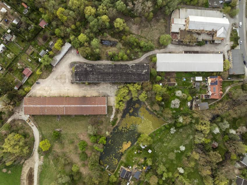 Blick über das Gelände