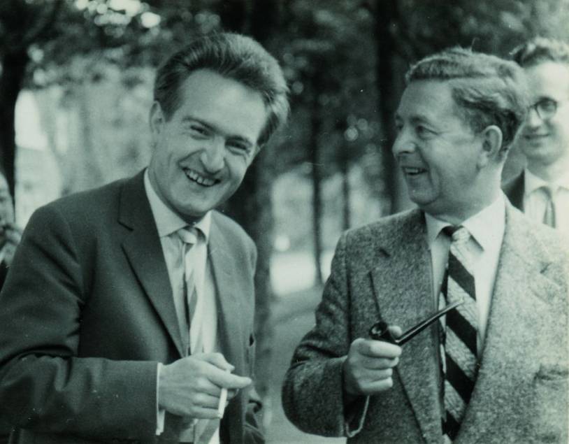 Martin Giersch und der spätere Bundespräsident Johannes Rau (links) waren eng befreundet. In der evangelischen Schülerarbeit arbeiteten sie über die innerdeutschen Grenzen hinweg zu Fragen gesellschaftlicher Werte.