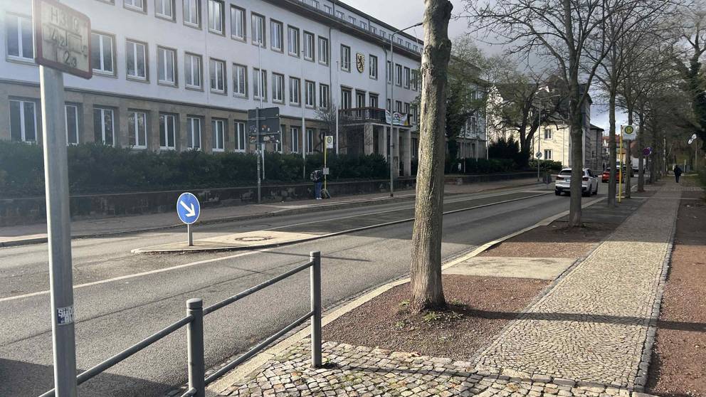 Mittelinsel ohne Baken