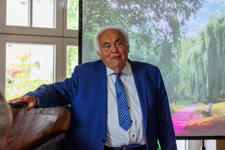 Prof. Dr. Reinhard Schramm, Vorsitzender der Jüdischen Landesgemeinde Thüringen.